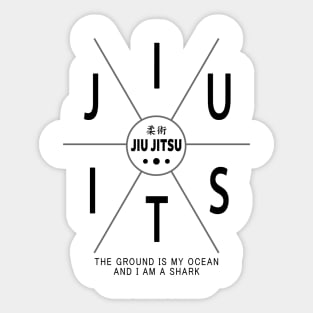 JIU JITSU - I AM A SHARK Sticker